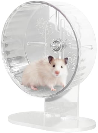 Hamster träningshjul, litet hamsterhjul | Transparent träningsspinnare Running Wheel - Gerbilleksaker, höjdjusterbara hamstertillbehör, husdjursmaterial för gerbil, igelkott, små djur