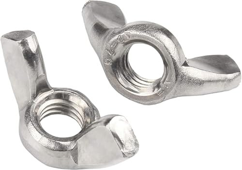 Flügelmuttern, Schmetterlingsmutter, Flügelmuttern, 5/10/20 Stück Flügelmuttern 304 Edelstahl Handfest anziehen Schmetterlingsschraube Bolzenkappe Flügelmuttern Möbel M3-M12(M3 (20 PCS))