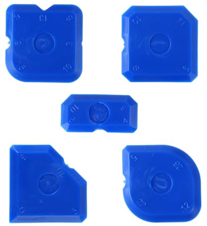 Set di 5 Strumenti per Calafataggio，raschietto spatola per sigillante，Spatola per giunti，Strumenti di Calafataggio in Silicone,spatola silicone,spatola per silicone