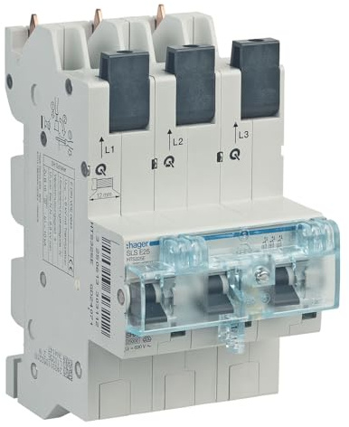 SLS-Schalter Hager HTS325E selektiver Hauptsicherungsautomat SHU 25A 3x 1-polig mit Stecktechnik