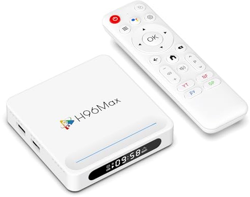 LEFFOT H618 Plus Android 14 TV Box 2025, 4K Ultra HD Streaming Device for TV, 2GB RAM + 16GB ROM, Smart TV Box with Voice Control, 2.4G & 5G WiFi 6, BT 5.4, HDR10, Allwinner H618 Quad Core A53