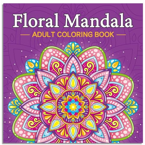 MisFun Libro da Colorare per Adulti Libro da Colorare con Mandala 32 Splendidi Motivi con Mandala Libri Mandalas da Colorares per Adult Album Mandalas da Colorares Carta Premium per Relax
