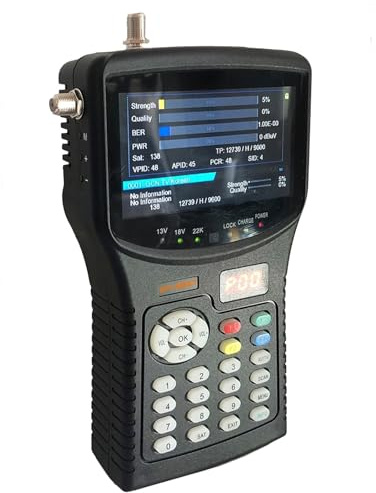 DVB-S2 DVB-T2 DVB-C Buscador De Satélite Medidor HD Receptor TV por Análisis Espectro DeteccióN Precisa