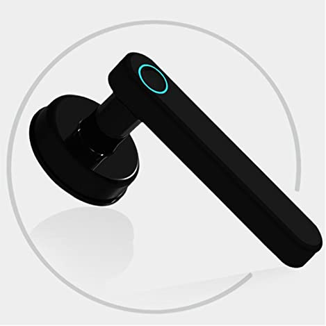 Serratura intelligente per porte, Serratura Serratura for porta Smart Home Serratura biometrica for impronte digitali Serratura con maniglia elettrica Porta in legno(Kit3)