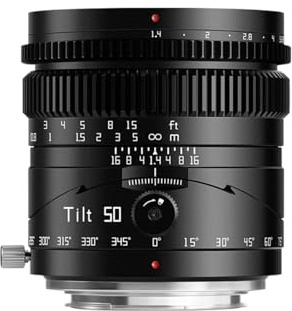 Compatibile for Sony E Nikon Z Fujifilm XF M43 L-mount Tilt 50mm F1.4 Full Frame Manuale Obiettivo Mirrorless Ritratto(Fuji XF)