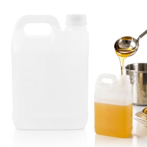 SUPVOX Récipient Alimentaire Réutilisable Avec Poignée Cruche En Plastique Semi-Transparente Boîte Alimentaire Hermétique Pour Jus Sirop Miel Versement Facile 9.06 X 5.71 X 3.35 in