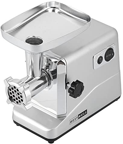 Tritacarne elettrico, 2800W 2Kg/min Velocità di tritatura Tritacarne professionale in acciaio inossidabile Tritacarne Macchina Heavy Duty Insaccatrice e Tritacarne per la cucina di casa