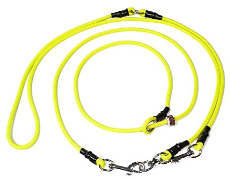 Mystique® Hunting Profi Umhängeleine 6mm neon gelb M 295cm Moxon
