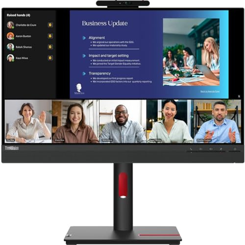 Lenovo 23.8IN FHD IPS Panel con luz Azul Baja Natural 2MP IR+RGB Cámara