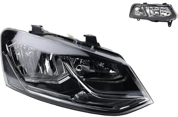 Johns, Scheinwerfer Halogen Haupt passend für VW Polo 09 6R 04/2014- H7 H7 Re. + Nebel.