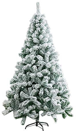 BONOOL Künstlicher, mit Schnee beflockter Weihnachtsbaum, Material PVC, aufklappbarer Kahler Baum mit Metallständer, einfach zu montieren, Kahler Baum, Weihnachtsdekoration, 2,4 m (7,8 Fuß), das Neue