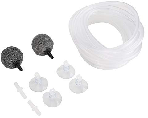 Aquarium-Zubehörset mit Blasenstein, Aquarium und Zubehör, Kit Blasenstein, Schlauch, Saugnapfhalter, Ventil, Belüftungsgerät für Aquarium, Saugnapfhalter und Ventil