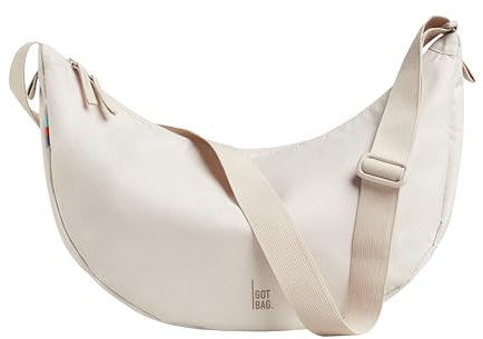 GOT BAG Crossbody Moon Bag | Halbmond Handtasche Wasserabweisend | Stylische Umhängetasche mit verstellbarem Gurt (soft shell, large)