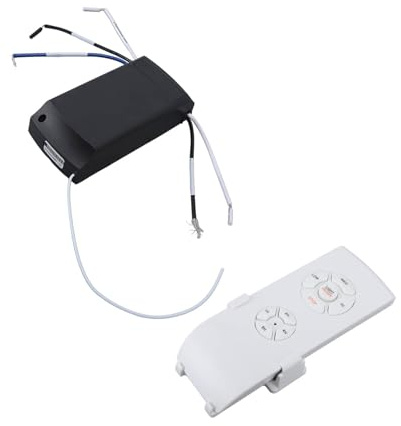 Focket Kit de télécommande pour ventilateur de plafond, Arrêt programmé Télécommande de ventilateur de plafond Télécommande longue distance Télécommande universelle pour ventilateur
