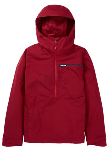 Burton Men's Pillowline GORE-TEX 2L Anorak Jacket, Deep Red, L