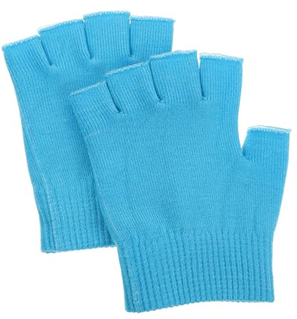 Healeved Feuchtigkeitsspendende Handschuhe mit Gelpolsterung Fingerlos Touchscreen Kompatibel für Trockene Hände Hautfreundlich Spa Handpflege für Herbst und Winter