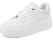 QUEEN HELENA Sneakers Alte Platform Donna X34-14 (X34-15 Bianco, Sistema Taglie Calzature EU, Adulto, Donna, Numero, Media, 35)