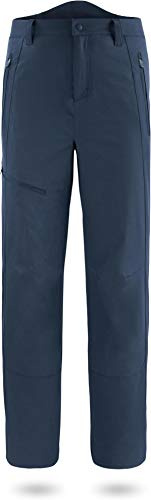 normani Herren Fleecehose Winter Softshellhose wattierte, Wind- und wasserdichte Skihose Trekkinghose