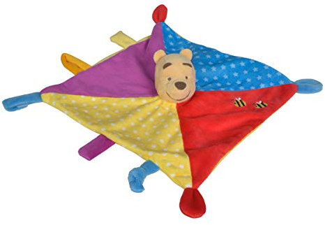 Simba Puuh Friends Disney Winnie The Pooh 3D-Mantita de Seguridad, Estampado Animal, Color carbón (6315876549)