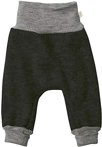 Disana Pumphose Wollwalk - Merinowolle-Jogger-Hose für Baby Jungen, Grau, 50/56