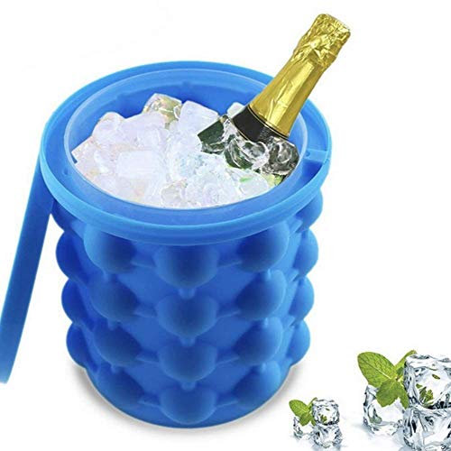 Fabbricatore Di Ghiaccio In Silicone, Secchiello Per Ghiaccio A Raffreddamento Rapido Secchiello Per Cubetti Di Ghiaccio Contenitore Per Cubetti Di Ghiaccio Che Rende La Muffa Adatta Alla Barra