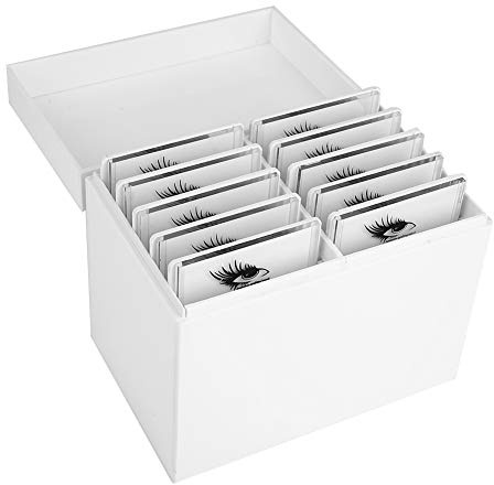 Wimpern-Aufbewahrungsbehälter, 10 Schichten Wimpernverlängerung Zubehör Transparente Wimpernanzeige Aufbewahrung Werkzeugbehälter Organizer für Frauen Mädchen