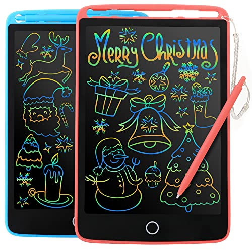 2 Pack Writing Tablet LCD for Kids 8.5 inch Colorful Doodle Board Scribbler Drawing Pad Reusable Erasable EWriter with Lock Screen Function, Learning Educational Toy Gift for 3+ Girls Boys Toddlers