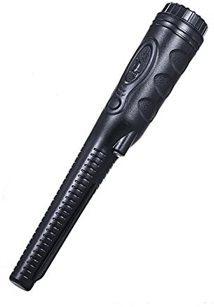 Gonnely Metal Detector Pinpointer,IP68 Waterproof 360° Search Pin Pointer,Holster Treasure Hunting Handheld LED Pin Pointer Wand Vibration for Gold,Metal Detecting (Black)