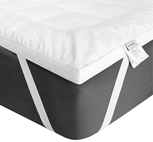 Aimtton Matratzen Topper 90 x 200 cm Baumwolle, Extra-weiche Matratzentopper 90x200cm für Boxspringbett Sofabett und Gästebett Maschinenwaschbar