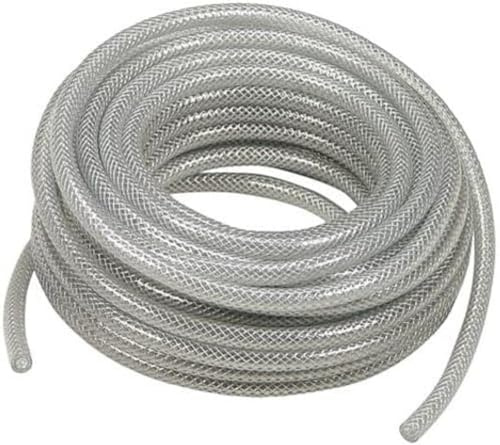 Stanley Verstärkter Druckluftschlauch 15 Meter - Compressor Schlauch - Strapazierfähiges Polyethylen - 6/11mm - Ohne Fittings - Transparent