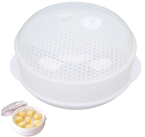 Vaporiera Microonde, Pentola A Vapore Per Microonde Contenitori Per Microonde Con Coperchio Piroscafo E E Vaso Di Drenaggio, Accessori Microonde Riscaldamento A Vapore Per Cucinare(#3)