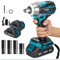 Roleader Cordless Impact Wrench 1/2 Inch（520N.m）, Brushless Motor Impact Wrench, 1/2 Impact Gun w/ 2 X 2.0 Battery, 4 Sockets, Fast Charger, Storage Tool Box & Variable Speeds