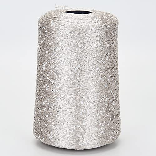 Sommer-Eisseide Mercerisiertes Garn Spezielles Pailletten-Garn DIY Handgewebte Lumpenpuppe Stricken Wolldecke, YY11