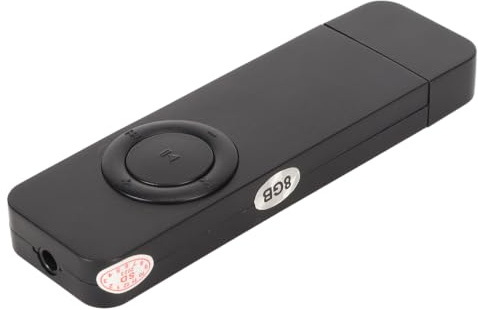 MP3 Player, 8GB HiFi Lossless Sound Portable Music Player with USB Flash Drive & 180mah Battery, Digital Audio Player Supports Up to 64GB Memory Card with Earphones & Speaker
