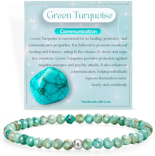 Farfume Winzig Perlenarmband Zierlich Edelstein Armband | 4mm Kristall Silber 925 Naturstein Schmuck Armbänder Damen,Chakra Spirituelle Armbänder Geschenke