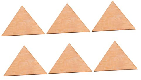 AUTSUPPL Dreieckige Holzscheiben Bastelzubehör Holzornamente Holzdekorationen Für Zuhause Bemalen
