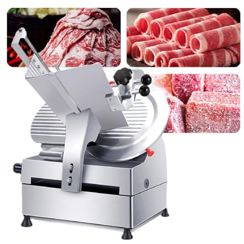 Affettatrice Per Carne Commerciale Da 12, Affettatrice Elettrica Per Salumi E Formaggi, Spessore Regolabile Da 0 A 6,5 ​​Mm, Affettatrice Automatica Per La Casa,220V