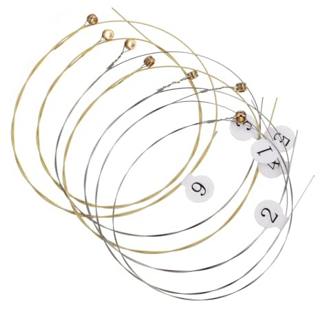 ifundom Harfen Saitenset Aus Stahl Für 40 Zoll Harfen Ersatz Saiten Mit Langer Lebensdauer Und Stabiler Vibration Ideal Für Harfenzubehör Und Musikinstrumente
