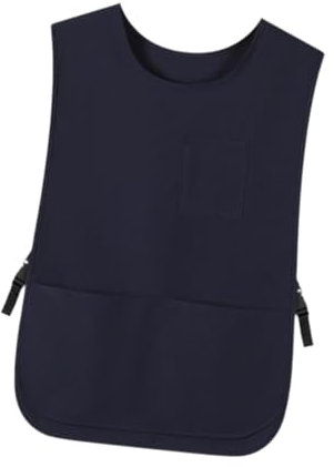 MagiDeal Delantal de zapatero Delantal de trabajo Fácil de limpiar Delantal impermeable a prueba de aceite Chaleco de cocina Delantal para salón Delantal de, Azul