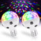 Behogan 2 Stück LED Diskokugel: E27 6W LED Discolampe RGB Discokugel 360° Rotierend-Partybeleuchtung,Discolicht Partylicht RGB mit 7 Farben,Disco Lichteffekte,Party Deko für Geburtstagsparty