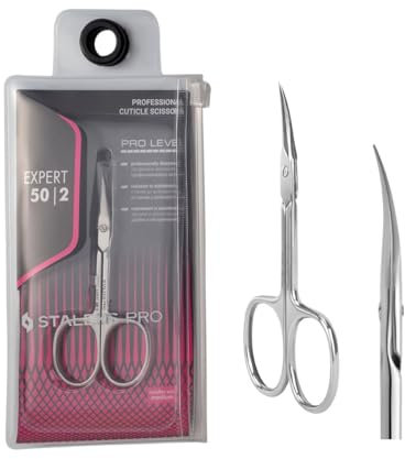 STALEKS PRO Forbici professionali per pelle Anelli ergonomici in acciaio inox Expert SE-50/2