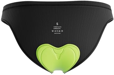 INBIKE Radhose Damen kurz Gepolstert Radunterhose mit Polster Sommer Atmungsaktive Fahrradhose Fahrradunterhose Unterwäsche Sitzpolster für Fahrrad MTB Rennrad Schwarz M