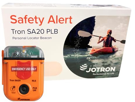 Jotron Tron SA20 PLB Persönlicher Ortungssender | Kompakt und leicht | GPS & Galileo GNSS | 406 MHz Notsignal | Wasserdicht | Solas-Zulassung | Rest der Welt | Individuelle Programmierung