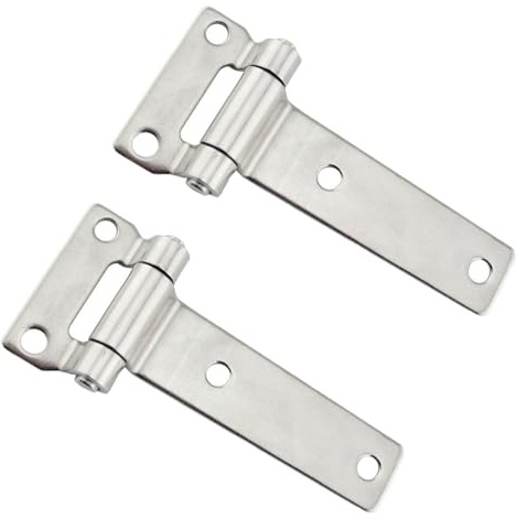 Lot de 2 charnières de porte en acier inoxydable 304 industriel, raccord de connecteur marin robuste pour van, caravane, remorque (135 x 58 mm)