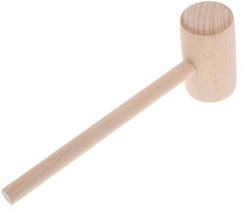 OFFIGAM Martello Legno per Pelle e Falegnameria Strumento Essenziale per Progetti da Te Design e Materiale Resistente Ottimo per Intaglio e Lavorazione Del Legno