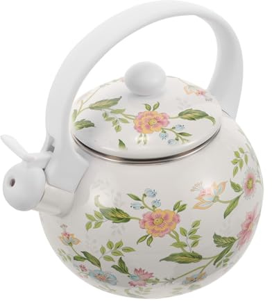 Bollitore da Tè Smaltato 2,2l per Piano Cottura, Elegante | Compatibile con Induzione e Fuoco Aperto, Design Ispessito, Facile da Pulire, per Casa e Ufficio