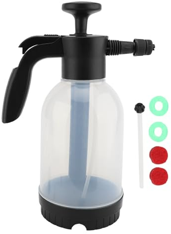 TOPINCN Pulverizador de Espuma, Bomba Manual de Presión Ajustable de 2 litros, Pulverizador a Presión de Espuma, Botella Pulverizadora de Agua para Lavado de Coches, Muebles de Jardín,