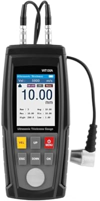 Spessimetro, Misuratore di spessore della vernice for auto digitale a ultrasuoni, misuratore di metallo portatile ad alta precisione(130A)