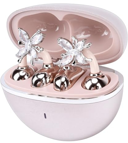 Cocoarm Écouteurs sans Fil, écouteurs Bluetooth 5.3 Légers avec Accessoires Détachables, 8 Heures de Lecture pour Les Petites Oreilles et la Course à Pied (Or Rose)