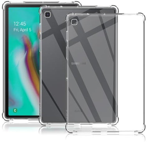 Samsung Galaxy Tab S5e T720 10.5 Hülle, QULLOO TPU Hülle Schutzhülle Crystal Case Durchsichtig Klar Silikon transparent für Samsung Tab S5e 10.5 Zoll